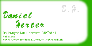 daniel herter business card